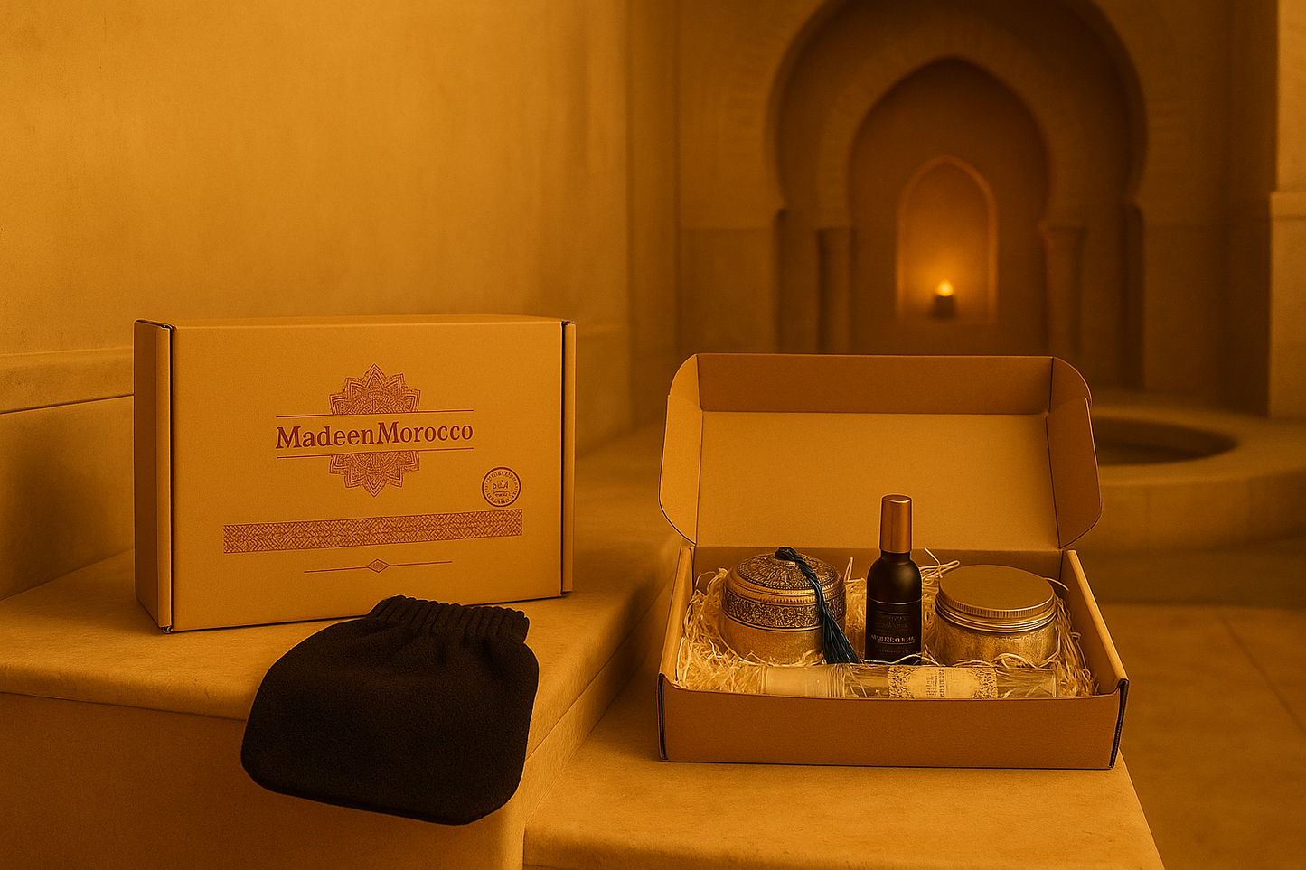 Coffret Hammam Complet – MadeenMorocco